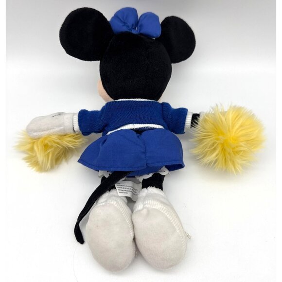 Vintage Walt Disney World Minnie Mouse Blue Cheerleader Uniform Plush Stuffy - Picture 3 of 4